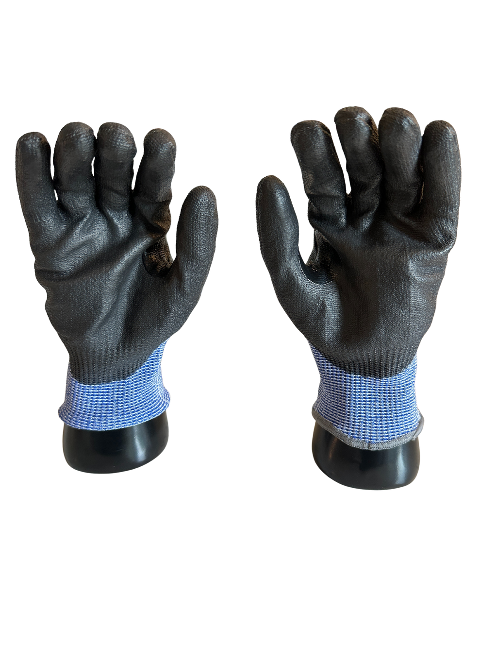 NIT Strong A6 Black Sandy Coated Palm 15 Gauge ANSI 6 Work Glove (12 Pairs/Pack)
