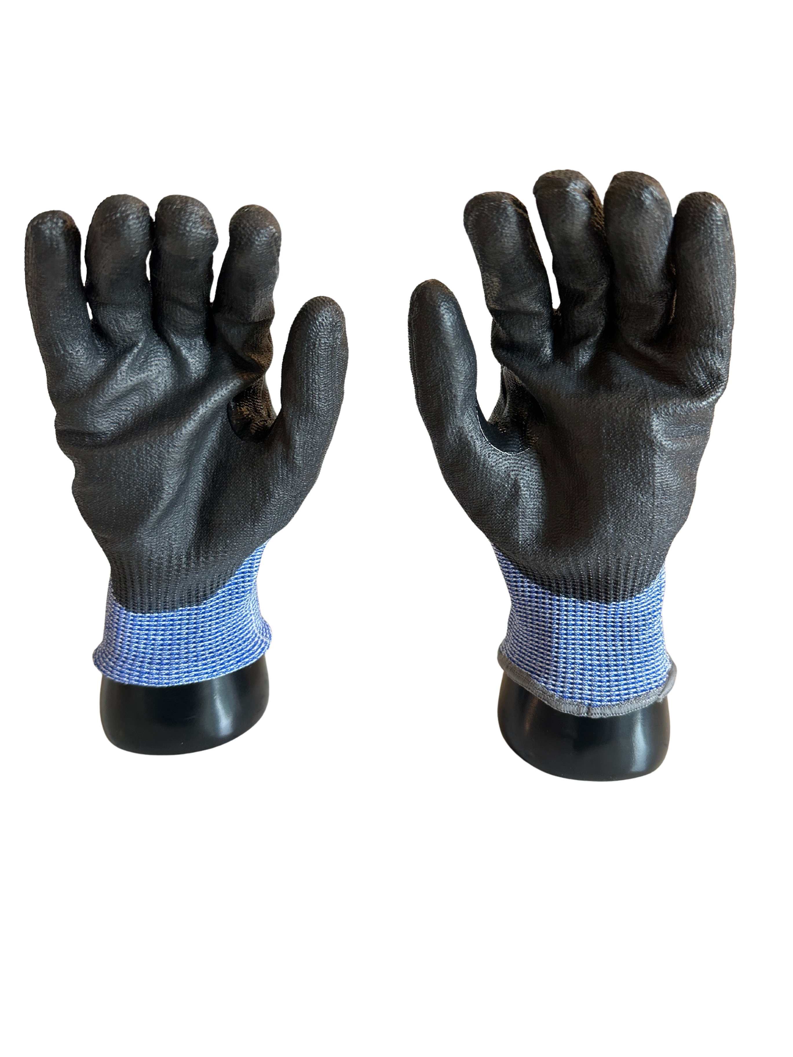 NIT Strong A6 Black Sandy Coated Palm 15 Gauge ANSI 6 Work Glove (12 Pairs/Pack)