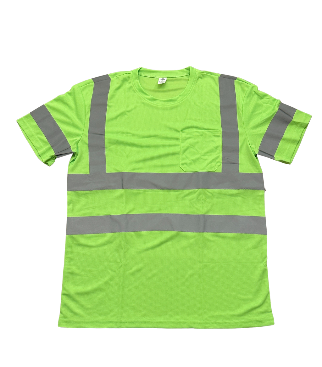 Class III Hi-Vis Green Pocket Tee