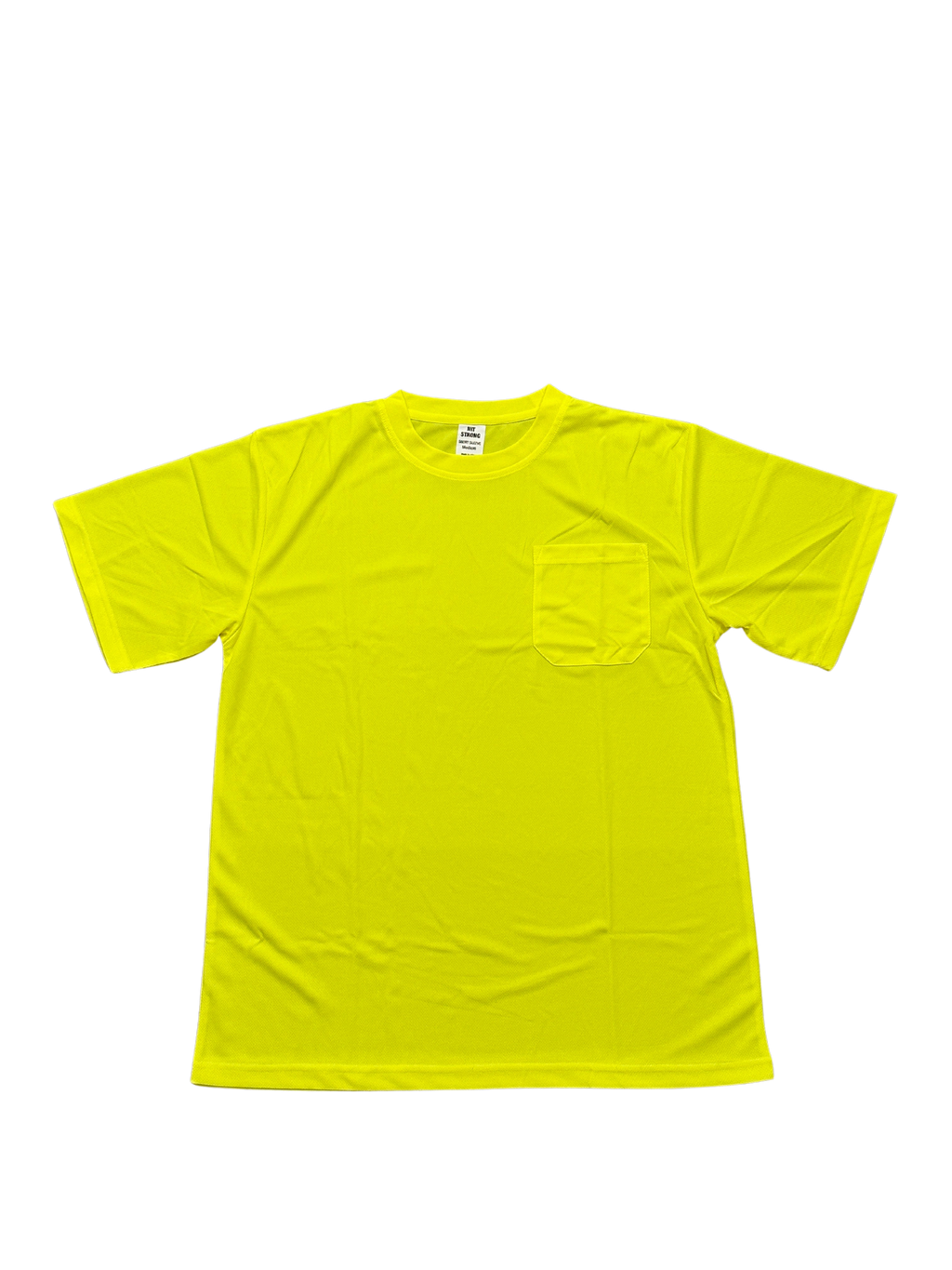 Hi-Vis Yellow Short Sleeve Pocket Tee