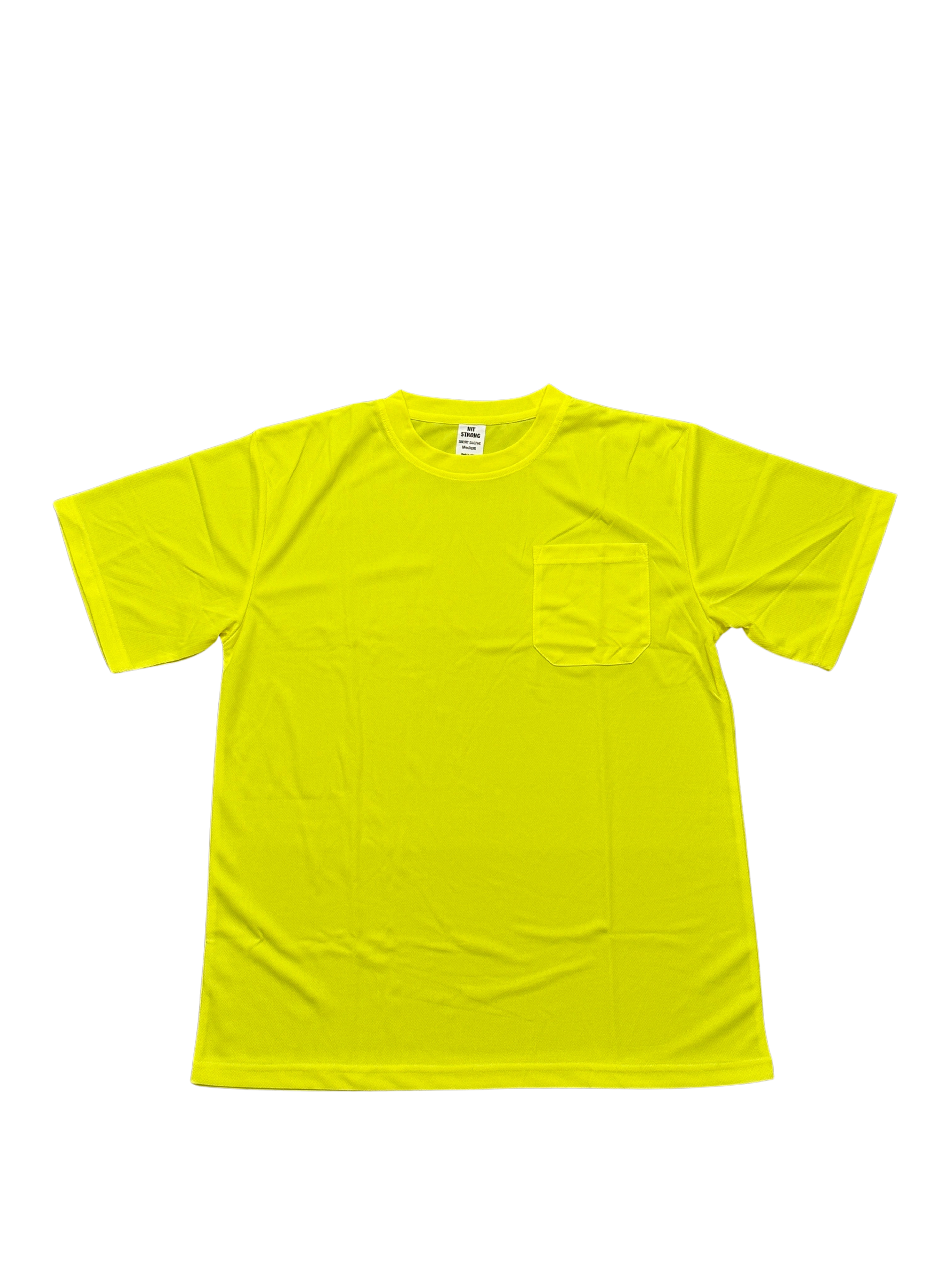 Hi-Vis Yellow Short Sleeve Pocket Tee